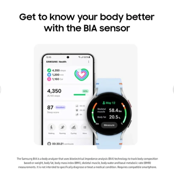 Samsung Galaxy Watch FE Blue - Picture 2 of 11